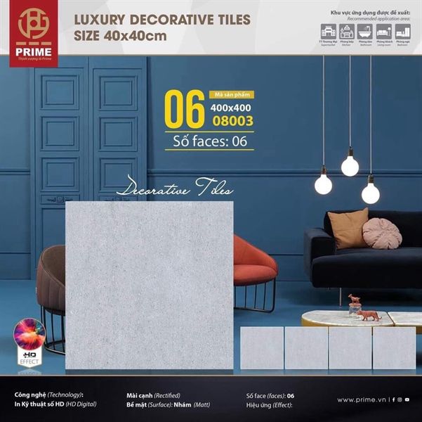 40*40 Prime 8003 Gạch lát nền đá mờ ( T=6V=0.96M )