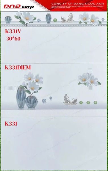 30*60 K331 Gạch ốp tường Thân (1.44m/8v/th)