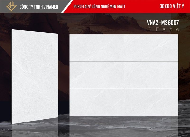 30*60 VNA2 M36007 Gạch lót nền đá mờ VNM ( T=8V=1.44M )