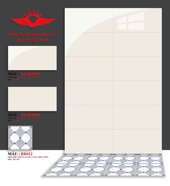 40*80 NL3D4803 Gạch ốp (thùng 5 viên / 1.6met) royal sale rẻ
