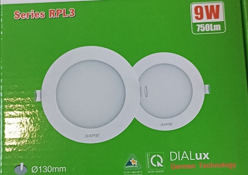 Đèn RPL3-9/3C đèn led âm trần 3 chế độ