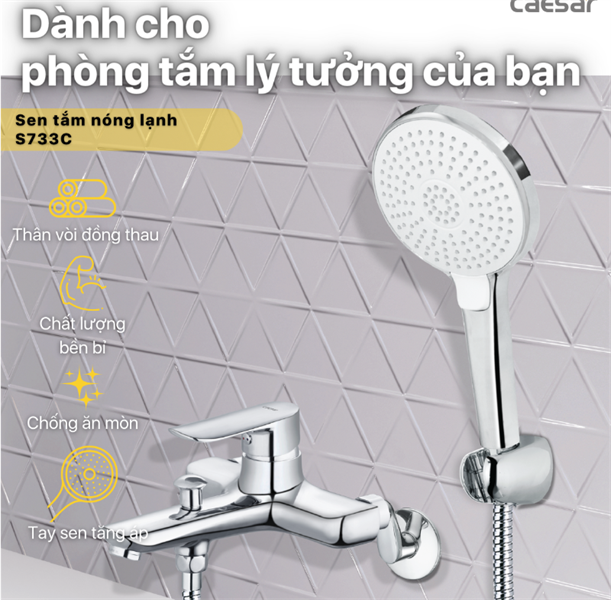 Sen tắm nóng lạnh S733c caesar