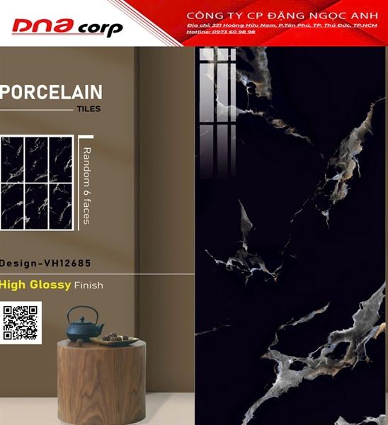 60*120 VH12685 Gạch ốp lát cao cấp Ấn Độ (T=2V=1.44M)