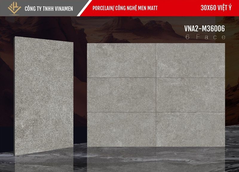 30*60 VNA2 M36006 Gạch lót nền đá mờ VNM ( T=8V=1.44M )