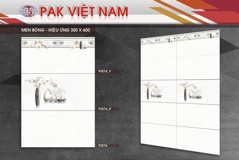 30*60 P3276 Gạch ốp tường thân men bóng PAK ( T=6V=1.08M )
