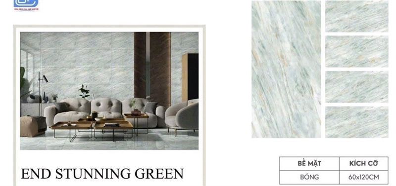 60x120 ấn độ xanh End stunning green