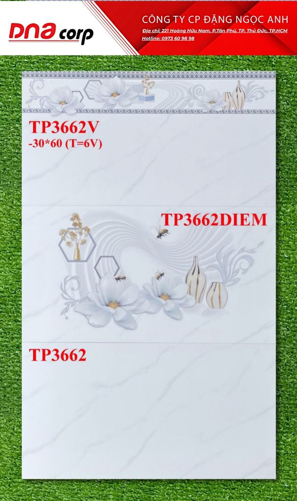Gạch ốp tường 30*60 Ceradoni TP3662V-TP3662DIEM-TP3662