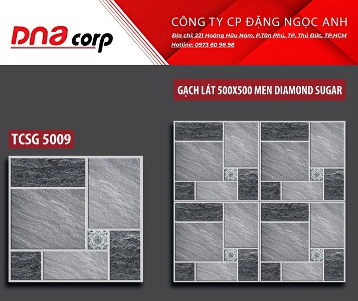 50*50 TCSG 5009 Gạch lát nền sân vườn men Sugar th6v/1.5met