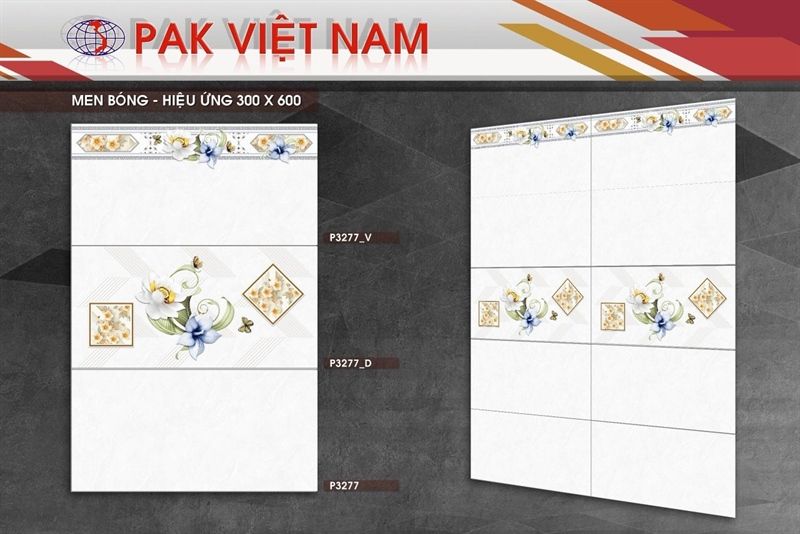 30*60 P3277 Gạch ốp tường thân men bóng PAK ( T=6V=1.08M )