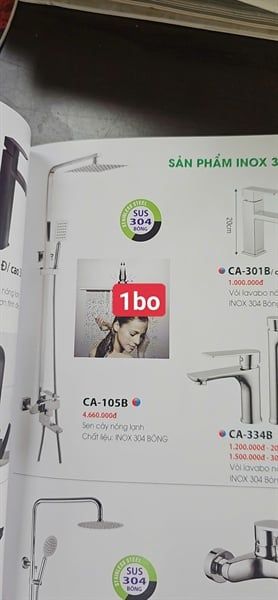 ca105B cây sen nóng lạnh sus304(ĐÃ GIẢM )