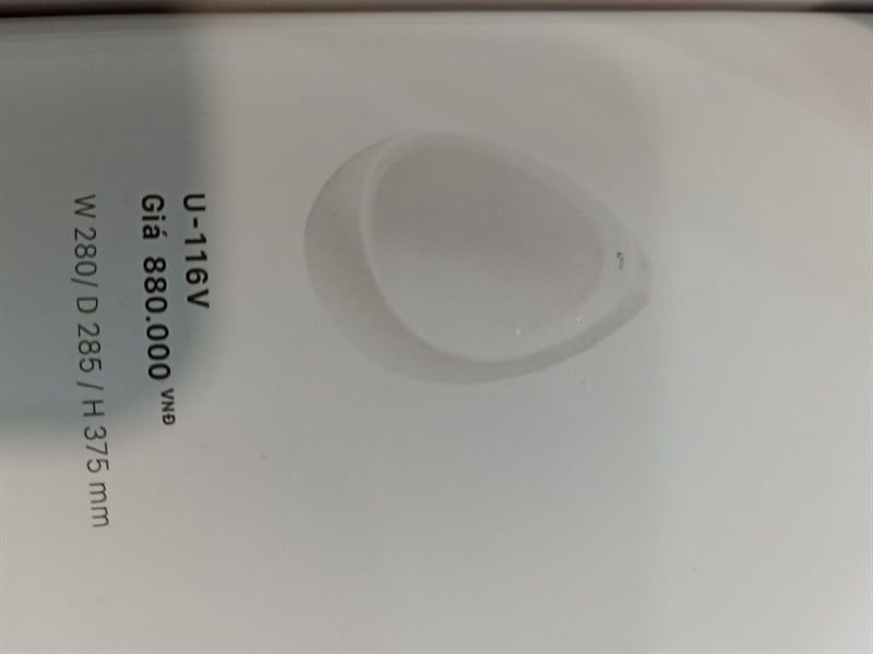 Bồn tiểu nam inax U116v