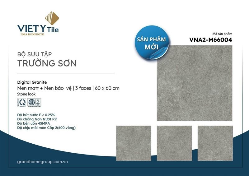 60*60 VNA2 M66004 Gạch lót nền đá mờ VNM ( T=4V=1.44M )
