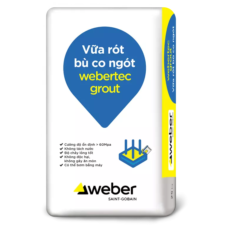 Vữa rót trộn sẵn gốc xi măng 25kg