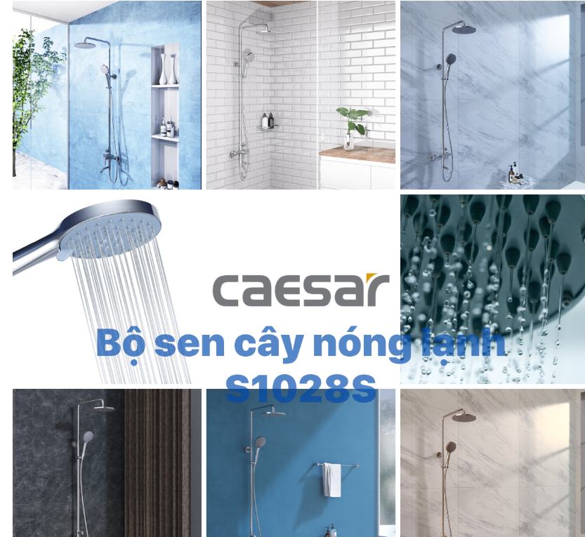 Khuyến mãi ưu đãi - Bộ vòi sen đứng nóng lạnh - S1028S