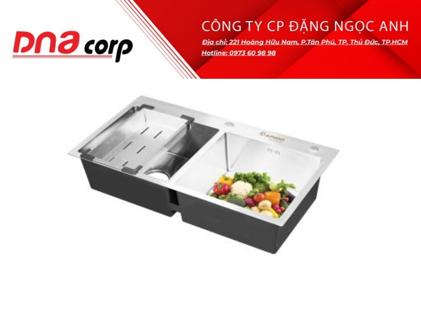  Chậu rửa chén đôi RS-824523 