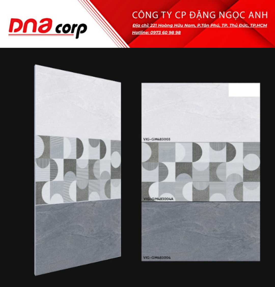  Gạch ốp tường nhà xương đá 40*80 GM483003 - GM483004A - GM483004 