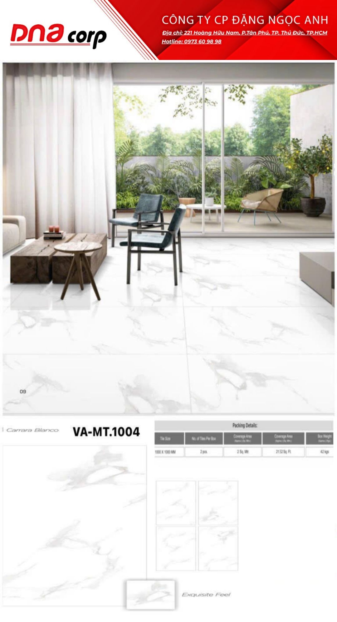 Gạch lát nền nhà Ấn Độ 100*100 MT1004