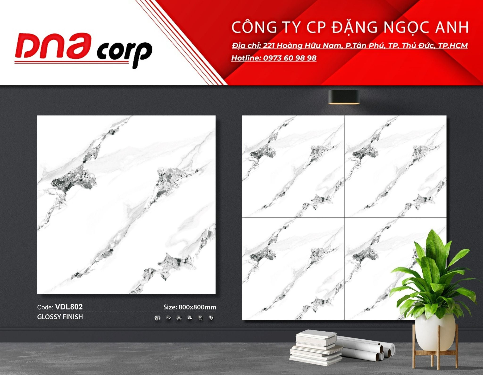  Gạch lát nền 80*80  Claza extra VDL802 