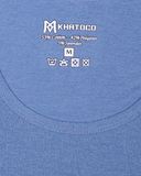 Áo thun lót nam Khatoco màu trơn xanh mã A4MN170R2-VNMA003-2407-N 