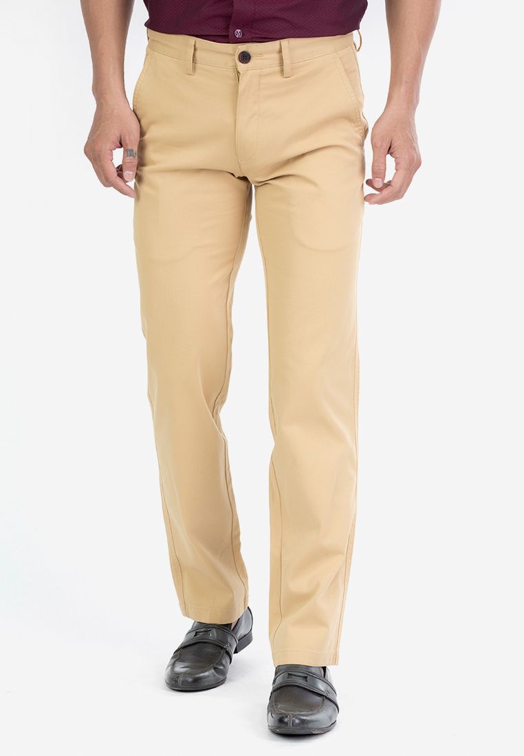  Quần Khaki nam Khatoco form Slimfit màu vàng Q2M528S0-VNMA001-1907-006 