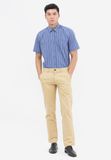  Quần Khaki nam Khatoco form Slimfit màu vàng mã Q2M528S0-VNMC003-1802-001 