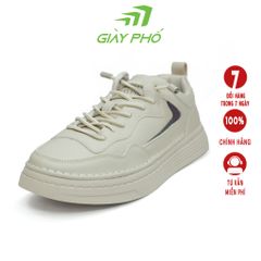 Giày Da Thể Thao KLE8111 Màu Sữa , Bảo Hành 6 Tháng