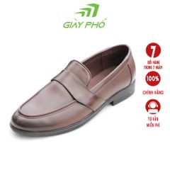 Giày Loafer Da Thật 0611 Màu Nâu, Bảo Hành 06 Tháng