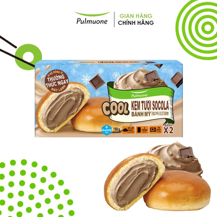 Bánh mỳ kem socola 150g hộp 2 bánh 150g