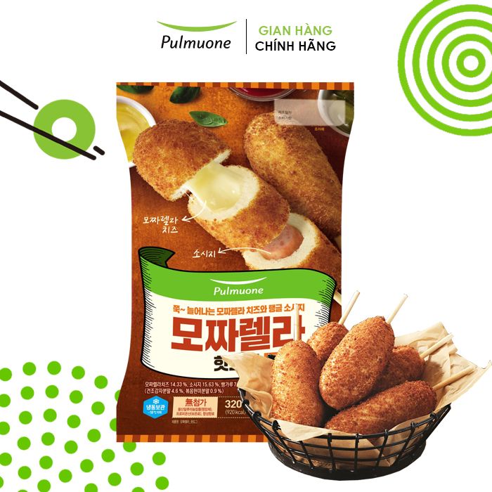 Hotdog nhân phô mai Mozzarella 320g