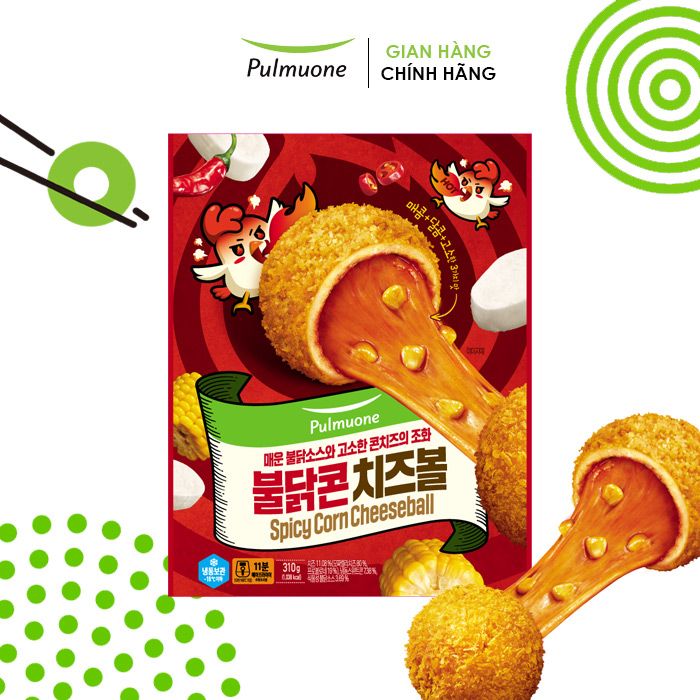 Phô mai viên nhân ngô vị cay 310g