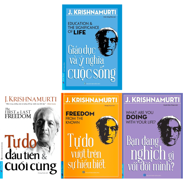 Trọn Bộ Sách Triết Lý Giáo Dục Hay Nhất Của Krishnamurti