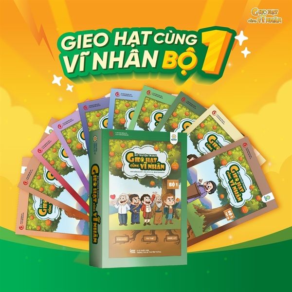 Gieo Hạt Cùng Vĩ Nhân- Phiên Bản Mới Nhất 2024- Bộ 1 (10 Cuốn)