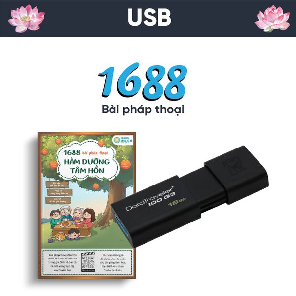 USB Pháp Thoại - Thư Viện 1688 Bài Hàm Dưỡng Tâm Hồn