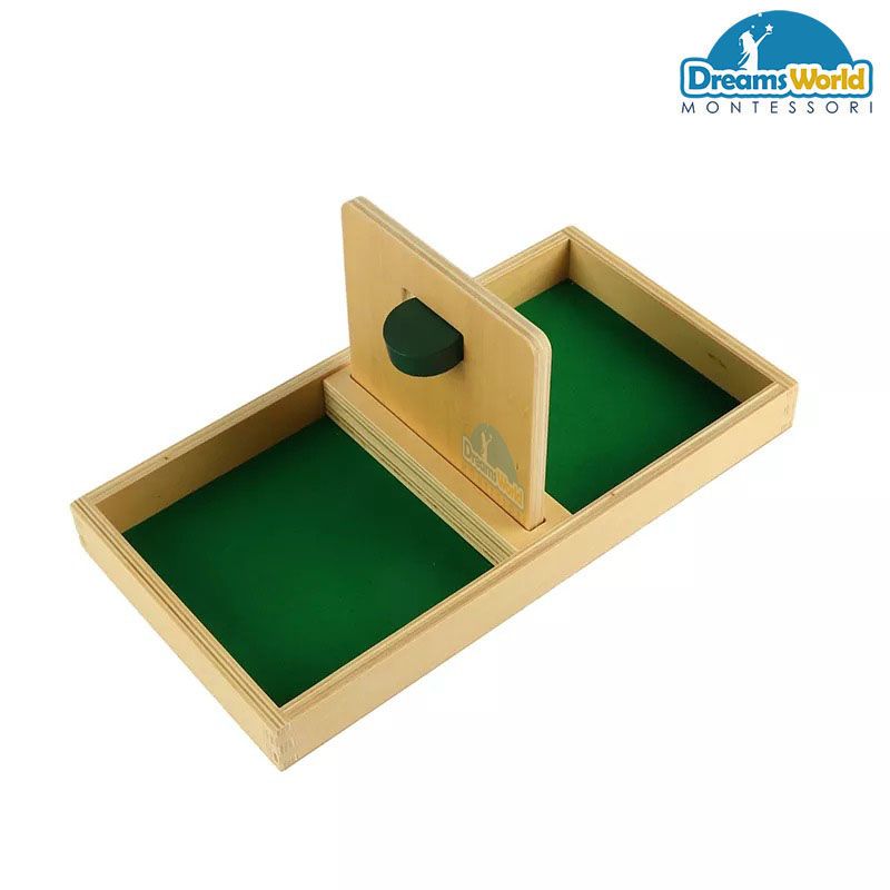 Giáo Cụ Montessori - Luồn đồng xu - Imbucare board with Kint disc