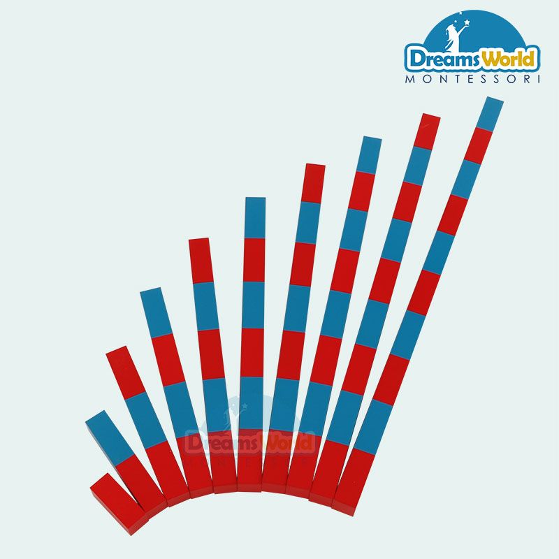 Giáo Cụ Montessori - Gậy số - PREMIUM Numerical Rods