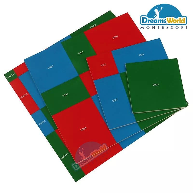 Giáo Cụ Montessori - Biểu đồ căn bậc hai - Square Root Charts