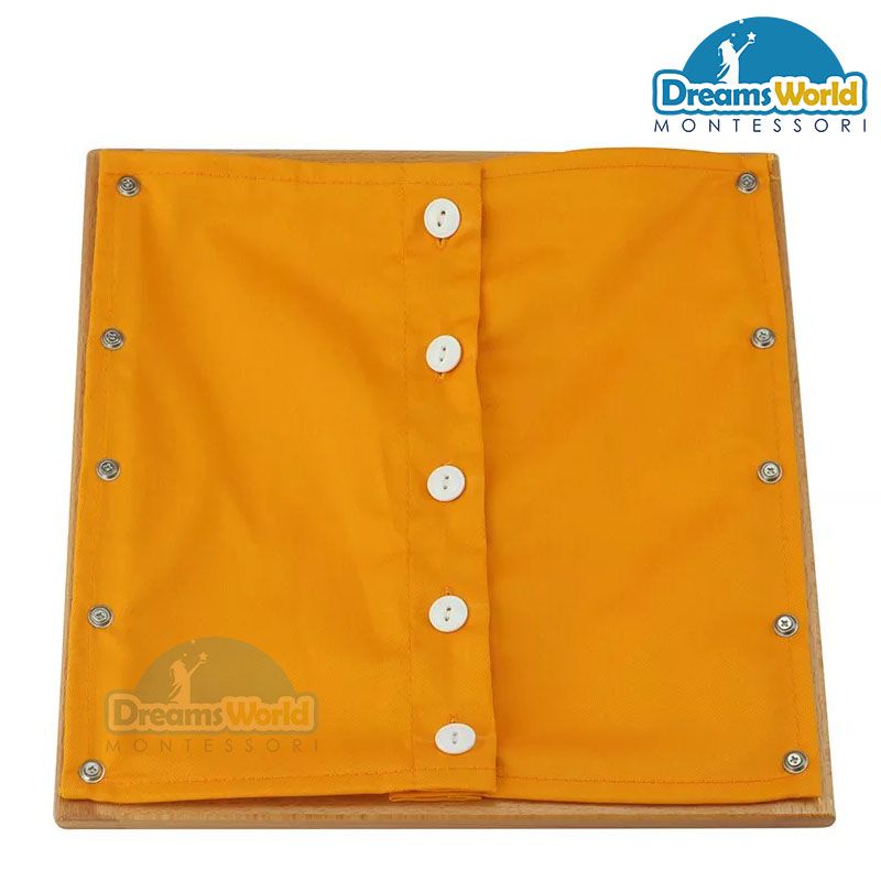 Giáo cụ Montessori - Khung dạy kỹ năng cài khuy nhỏ - Small Buttons Dressing Frame