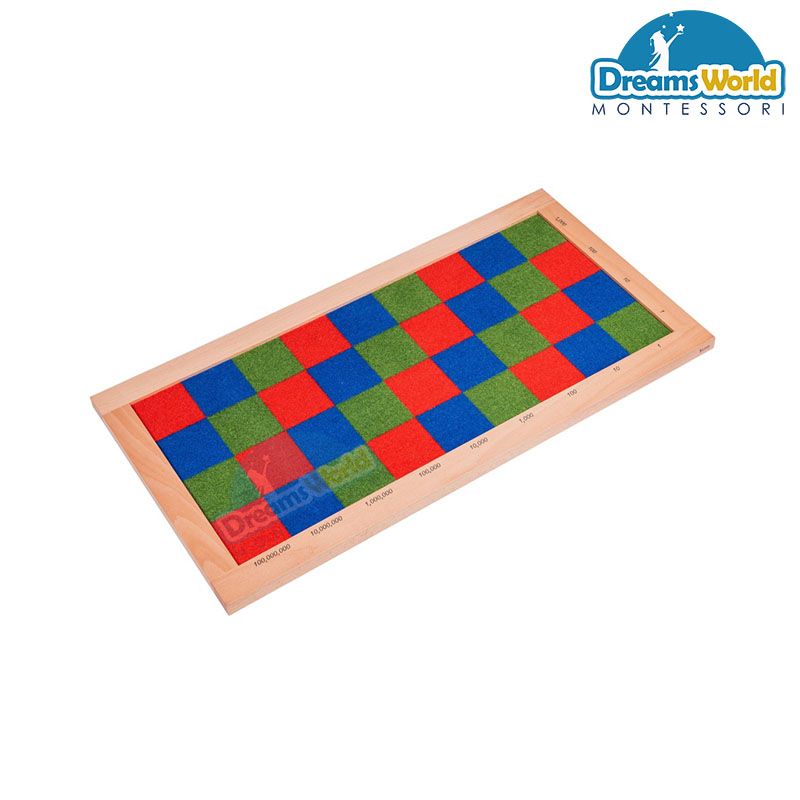 Giáo Cụ Montessori - Bảng kiểm tra (hình chữ nhật) - Checker Board