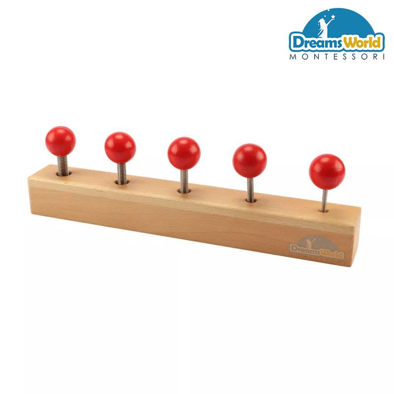 Giáo Cụ Montessori - Bộ ốc vít bu lông C - Nuts and Bolts C