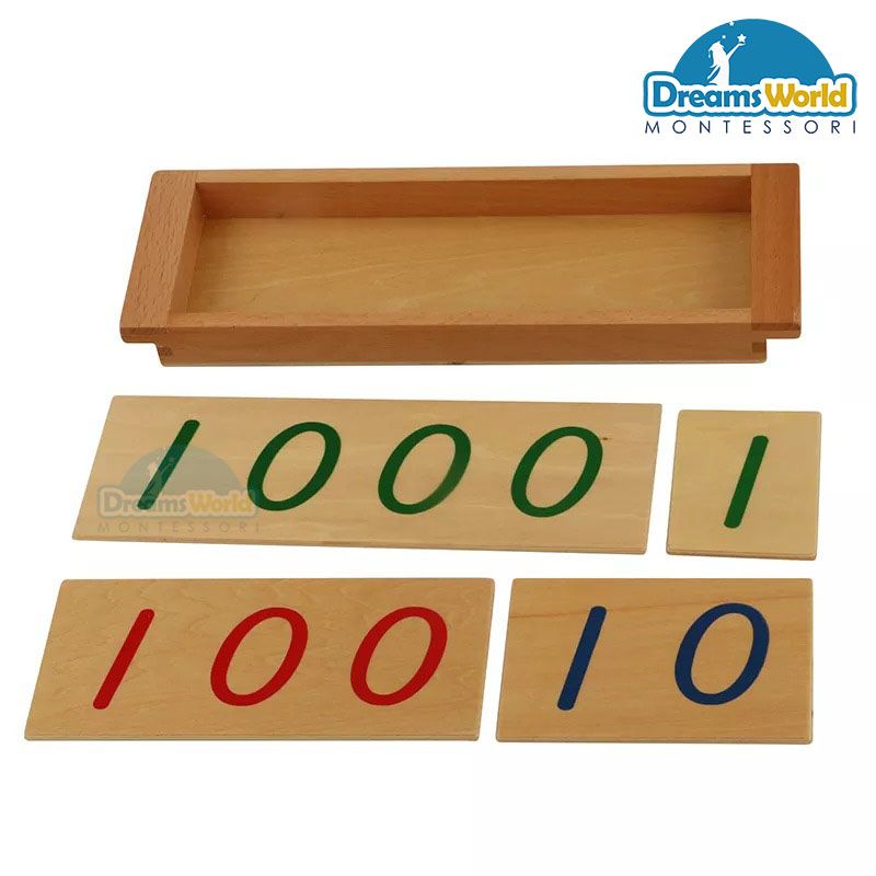 Giáo Cụ Montessori - Giới thiệu về ký hiệu thập phân - Wood Introduction to Decimal Symbol