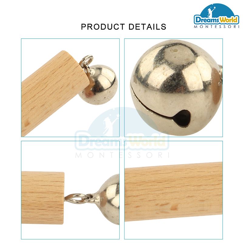 Giáo Cụ Montessori - Ống chuông nhỏ 2 đầu - Sound box with bell