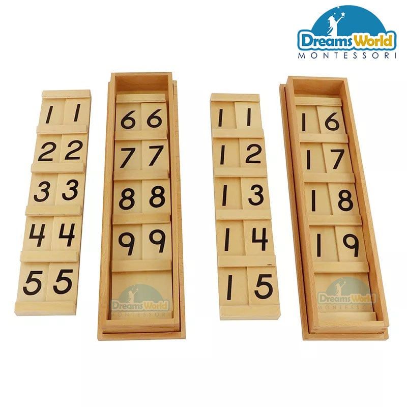 Giáo Cụ Montessori - Bảng hàng chục - Teens & Tens boards