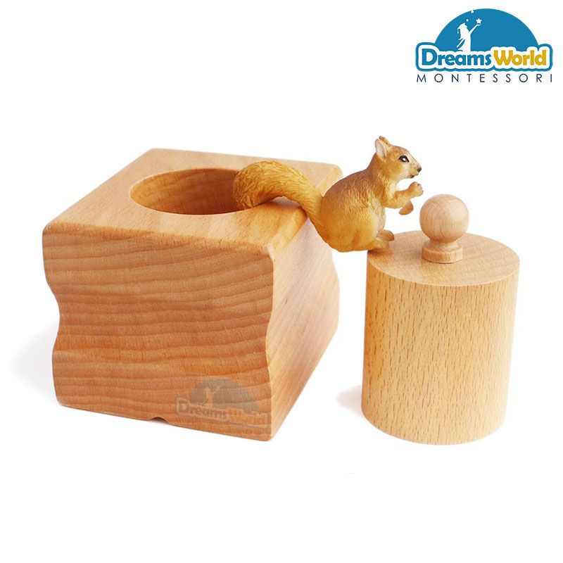 Giáo Cụ Montessori - Bộ hình trụ có núm 1 - Single Cylinder Block