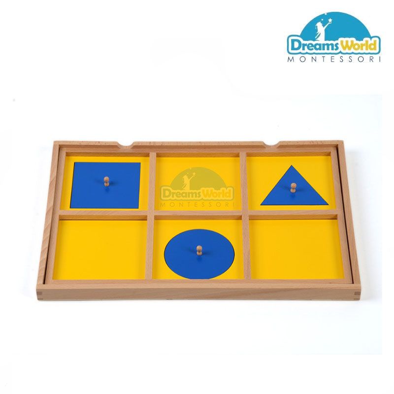 Giáo Cụ Montessori - Khay hình học cơ bản - Geometric Demonstration Tray