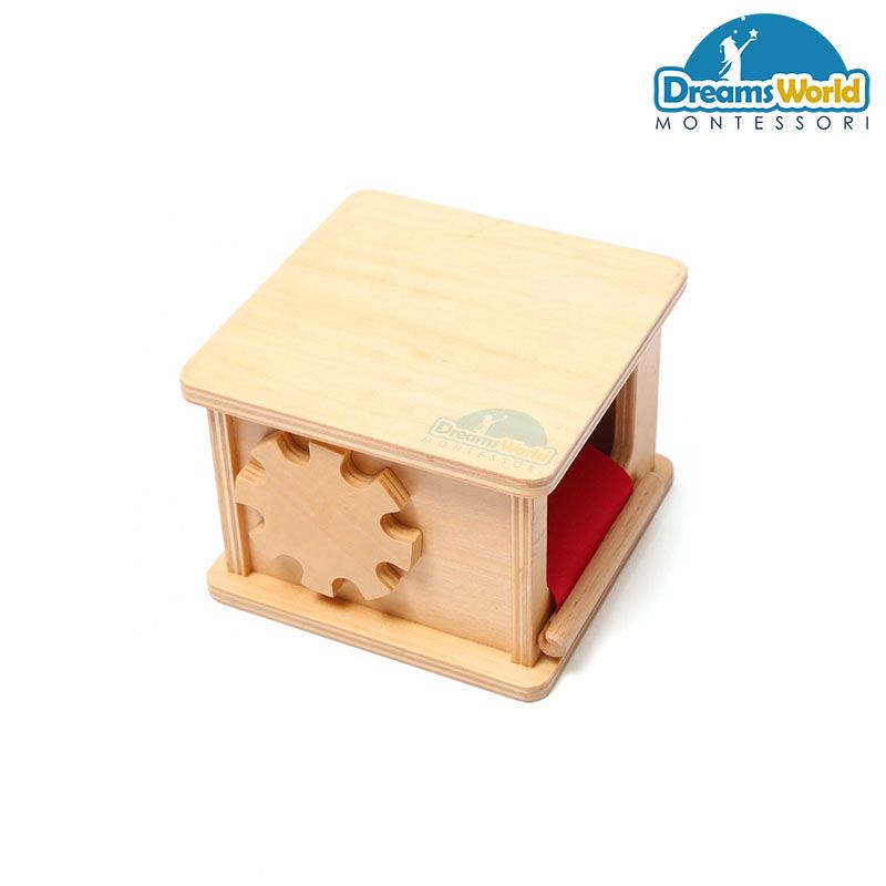 Giáo Cụ Montessori - Bộ rút vải - Fabric Winder