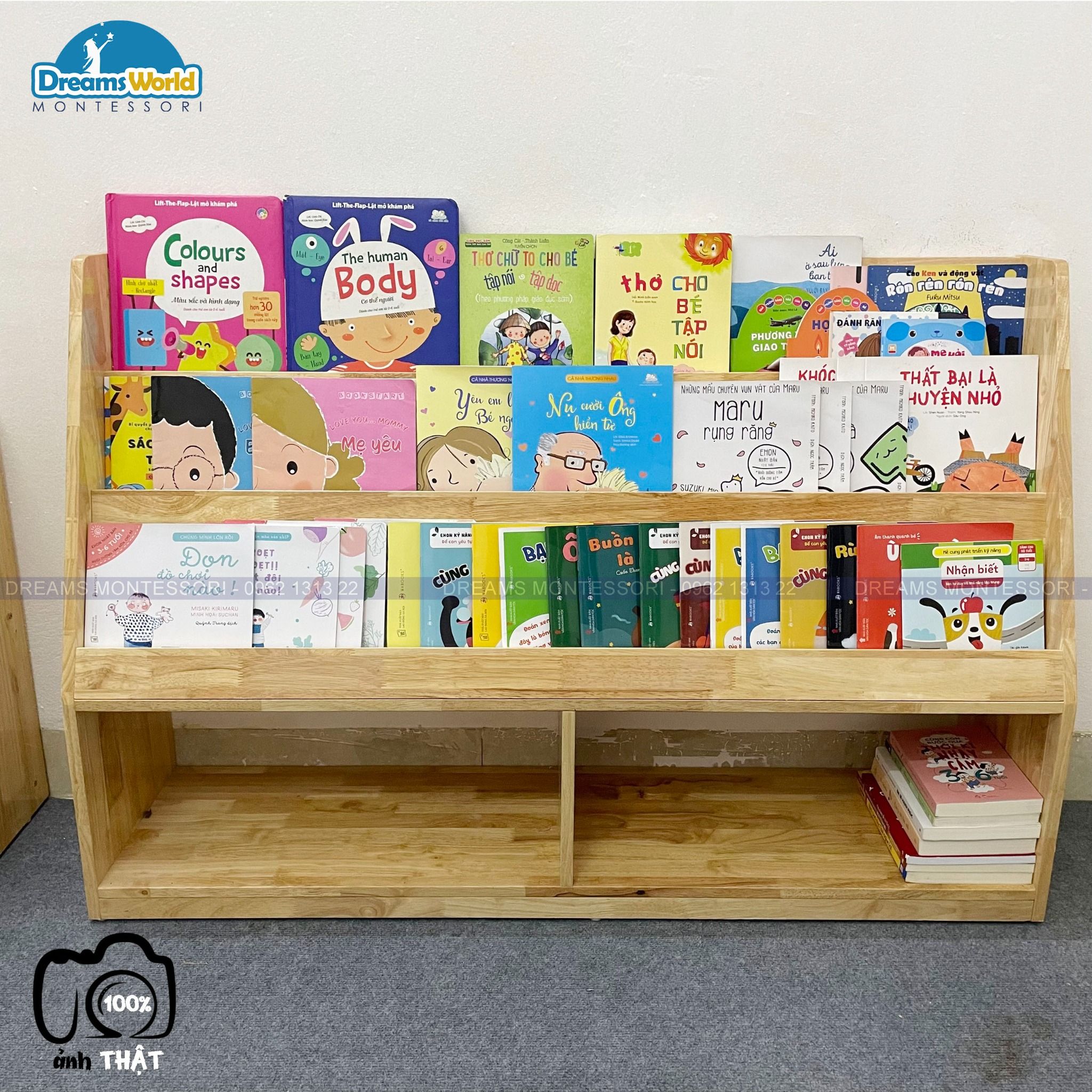 Giá sách Montessori - Montessori bookshelf