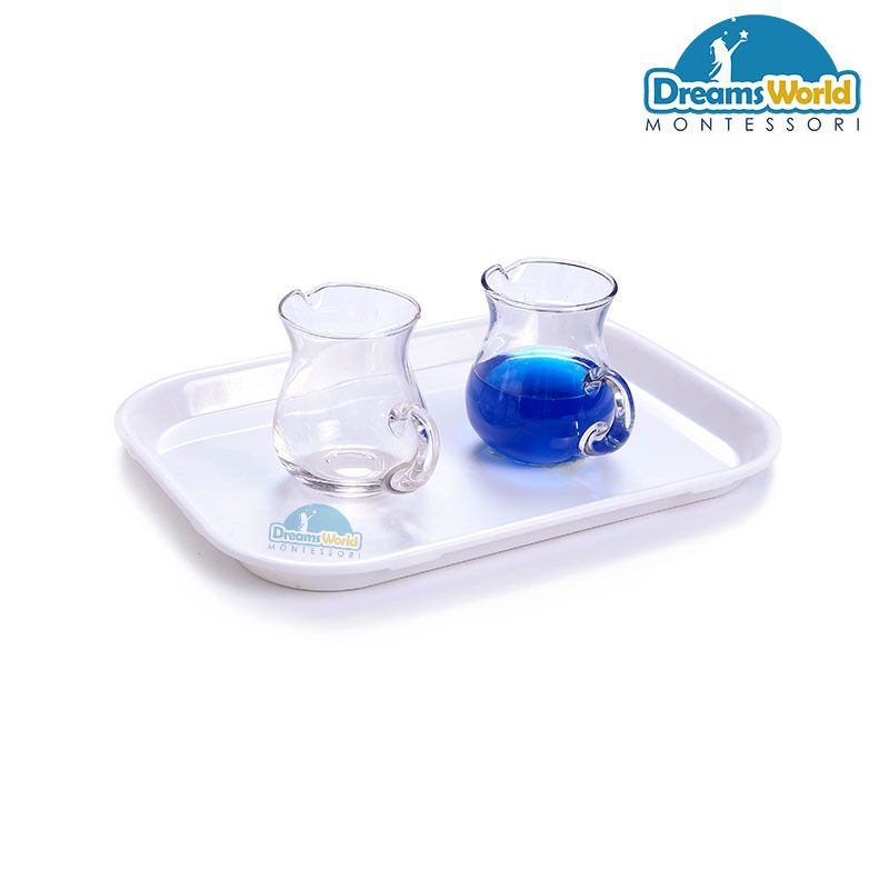Giáo cụ Montessori -Bộ rót nước từ ly sang ly - Montessori Pouring water from glass to glass