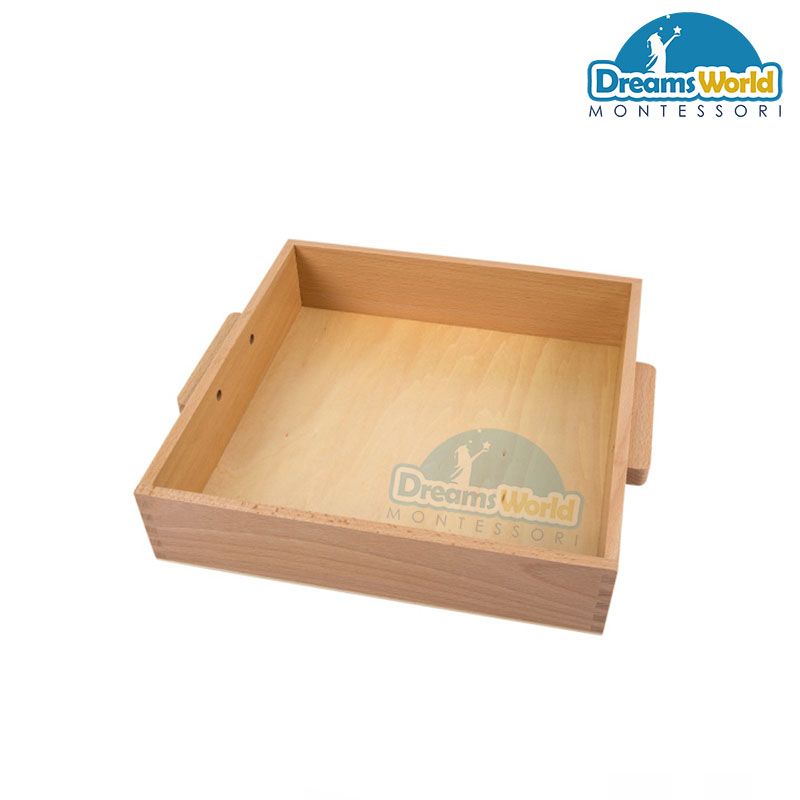 Nhân bản từ Giáo Cụ Montessori - Khay chứa 9 khối gỗ 1000 - Tray for 9 Wooden Thousand Cubes