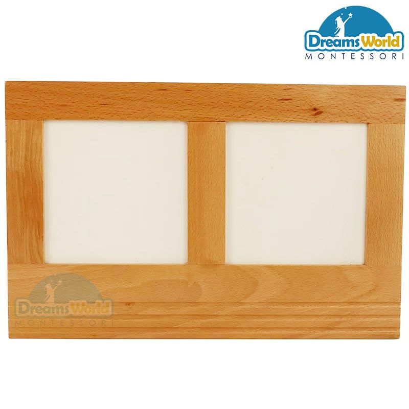 Giáo cụ Montessori - Khay chứa viết chữ - Metal Insets Tracing Tray