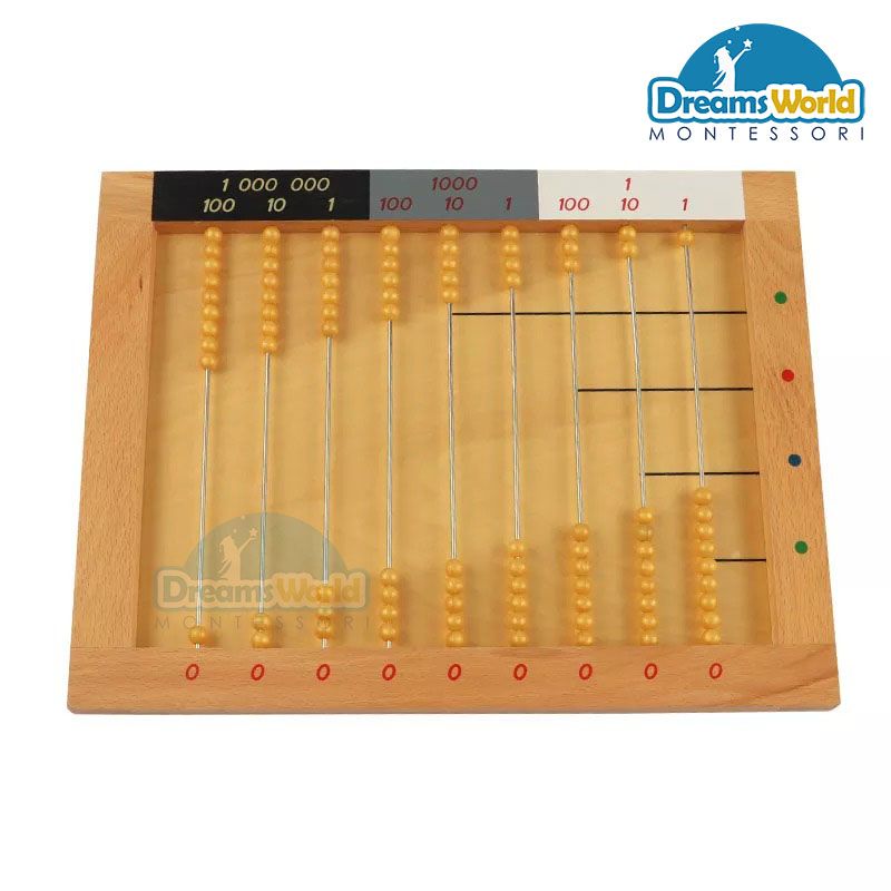 Giáo Cụ Montessori - Khung hạt phẳng - Golden Bead Frame